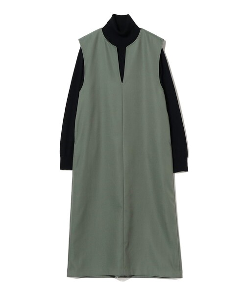 B:MING by BEAMS（ビーミングバイビームス）の「タートルネック ニット × スキッパー ワンピース セット（S～M）（ワンピース・レディース・グリーン系その他/ブラウン系その他/ブラック・MEDIUM/SMALL）」の9枚目の写真