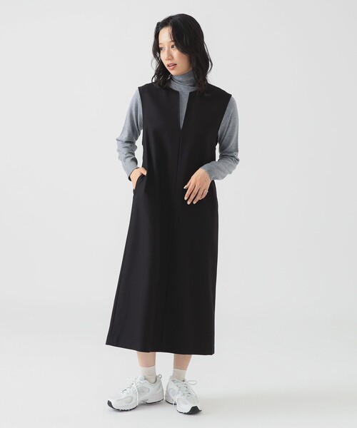 B:MING by BEAMS（ビーミングバイビームス）の「タートルネック ニット × スキッパー ワンピース セット（S～M）（ワンピース・レディース・グリーン系その他/ブラウン系その他/ブラック・MEDIUM/SMALL）」の12枚目の写真