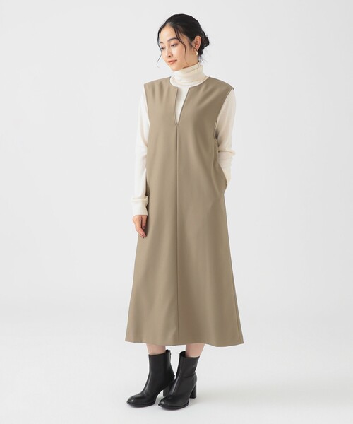 B:MING by BEAMS（ビーミングバイビームス）の「タートルネック ニット × スキッパー ワンピース セット（S～M）（ワンピース・レディース・グリーン系その他/ブラウン系その他/ブラック・MEDIUM/SMALL）」の20枚目の写真