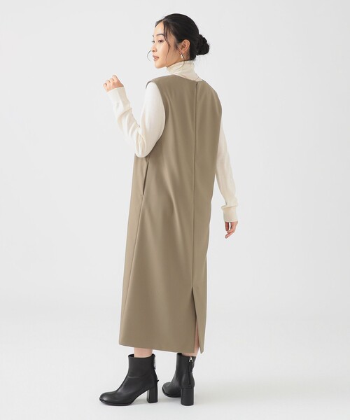 B:MING by BEAMS（ビーミングバイビームス）の「タートルネック ニット × スキッパー ワンピース セット（S～M）（ワンピース・レディース・グリーン系その他/ブラウン系その他/ブラック・MEDIUM/SMALL）」の21枚目の写真