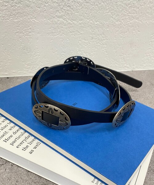 LOUNGEDRESS（ラウンジドレス）の「【GALENA/ガレナ】コンチョベルト（ベルト・レディース・ブラウン/ブラック・FREE）」の2枚目の写真