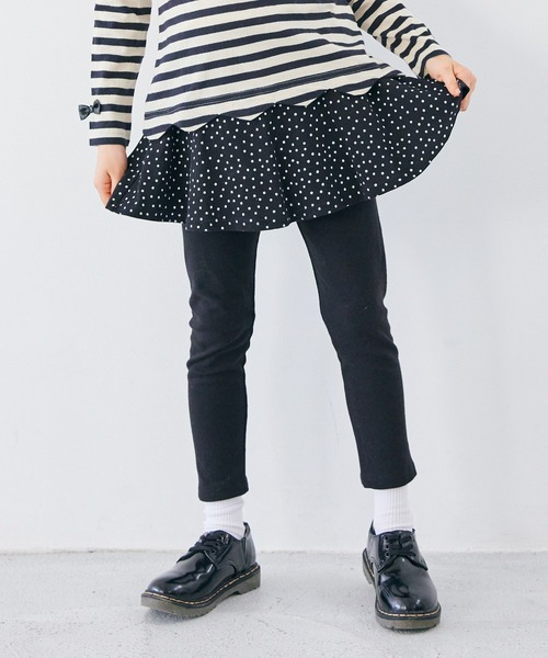 ever closet（エバークローゼット）の「総柄ストレッチスカッツ(フレアタイプ)（スカート・キッズ・ブルー系その他2/グリーン系1/ピンク系/ホワイト系その他5/ブルー系その他7/ブラウン系3/グレー系/パープル系その他7/ブラウン系その他3/ベージュ系2/ベージュ系その他/ブルー系2/ブラウン系その他6/ライトグレー系3/ブルー系その他/ブラック系その他2/ブルー系その他3/パープル系その他/ベージュ系その他4/ブラウン系1/グリーン系その他/グレー系その他/ブラック系その他6・160cm/80ｃｍ/90cm/100cm/130cm/120cm/110cm/150cm/140cm）」の4枚目の写真