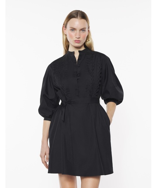 MAISON KITSUNE メゾンキツネ ロングワンピース 36 セール】CRAFTED EMBROIDERY MAXI SLEEVE DRESS(ワンピース