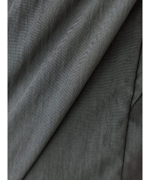 Perfect Suit FActory(パーフェクトスーツファクトリー)の「Vネック アシメラッフルブラウス オフホワイト/グレー/ベージュ(Tシャツ/カットソー・レディース・オフホワイト/ベージュ/チャコールグレー・M/L)」の10枚目の写真