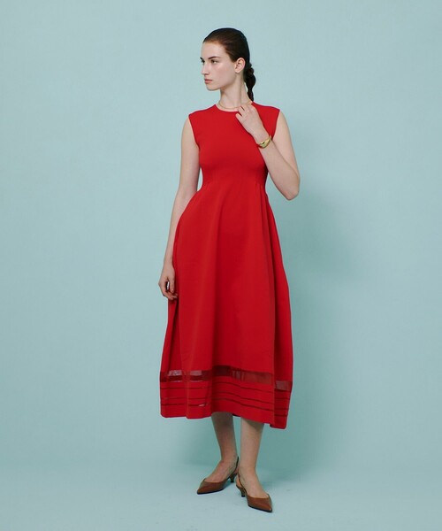 allureville（アルアバイル）の「◇ ウエストマークリブワンピース（ワンピース・レディース・レッド/ブラック/ベージュ・2）」の11枚目の写真