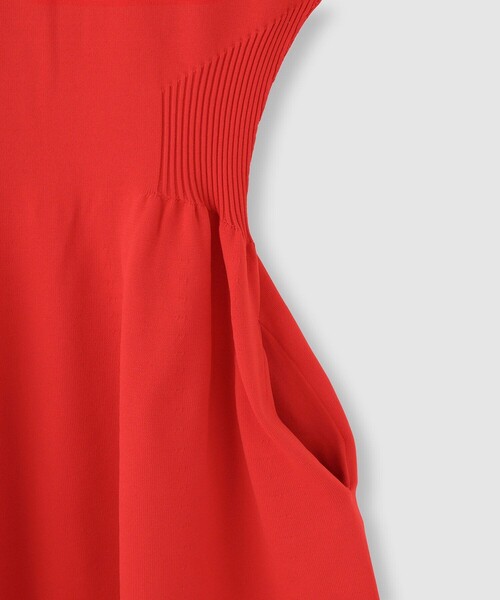 allureville（アルアバイル）の「◇ ウエストマークリブワンピース（ワンピース・レディース・レッド/ブラック/ベージュ・2）」の17枚目の写真