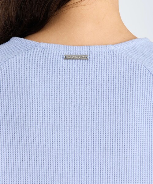To b. by agnes b.(トゥービーバイアニエスベー)の「【Outlet】ワッフル コンパクト ロングスリーブ カーディガン(カーディガン/ボレロ・レディース・ブルー系その他・40/38)」の3枚目の写真