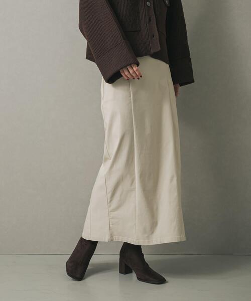 SENSE OF PLACE by URBAN RESEARCH（センスオブプレイスバイアーバンリサーチ）の「ストレッチタイトスカート（スカート・レディース・ブラウン/ブラック/ライトベージュ/チャコールグレー・X-SMALL/SMALL/MEDIUM/LARGE/TALL）」の4枚目の写真