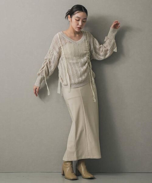 SENSE OF PLACE by URBAN RESEARCH（センスオブプレイスバイアーバンリサーチ）の「ストレッチタイトスカート（スカート・レディース・ブラウン/ブラック/ライトベージュ/チャコールグレー・X-SMALL/SMALL/MEDIUM/LARGE/TALL）」の21枚目の写真