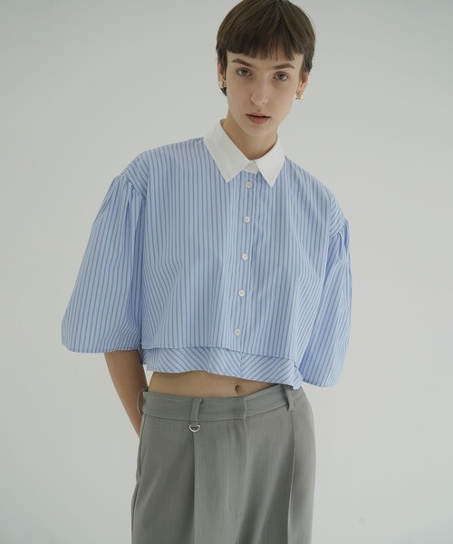 セール】LAYERED NUANCE SHIRTS（シャツ/ブラウス）｜CLANE（クラネ