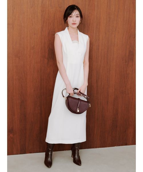 SNIDEL（スナイデル）の「ハーフムーンバッグ（ハンドバッグ・レディース・キャメル/ダークブラウン/ブラック・F）」の19枚目の写真