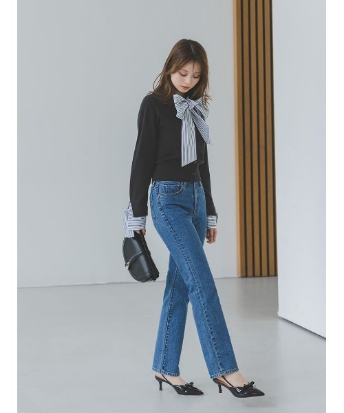 SNIDEL（スナイデル）の「ハーフムーンバッグ（ハンドバッグ・レディース・キャメル/ダークブラウン/ブラック・F）」の9枚目の写真