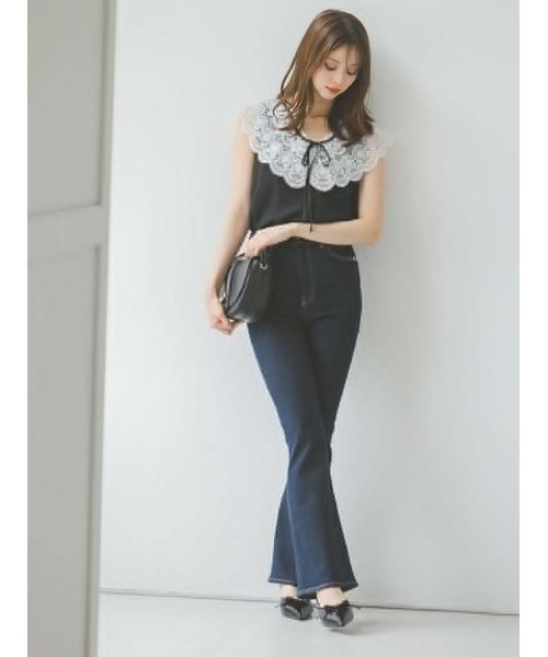 SNIDEL（スナイデル）の「ハーフムーンバッグ（ハンドバッグ・レディース・キャメル/ダークブラウン/ブラック・F）」の14枚目の写真