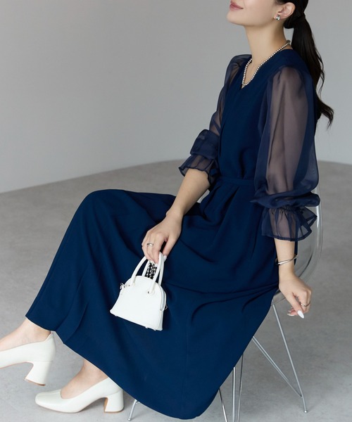 PREFERIRプレフェリール結婚式 パーティー ドレスブルーＸＬ PREFERIRプレフェリール結婚式 パーティー ドレスブルーXL