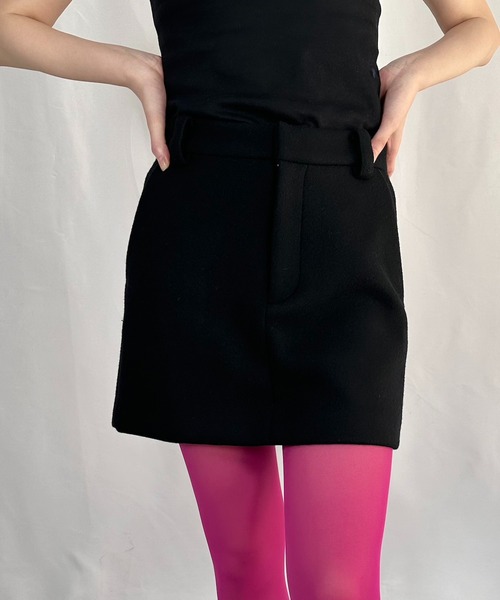 G.V.G.V.（ジーヴィージーヴィー）の「MINI SKIRT（スカート・レディース・マジェンタ/ブラック/ネイビー・36/38）」の2枚目の写真