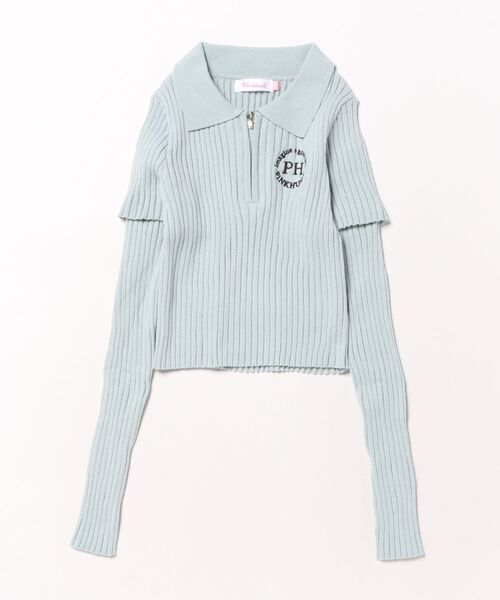 PINKHUNT ピンクハント 2way前ZIP開きロンT 0785K（Tシャツ/カットソー