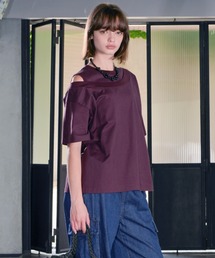 ハク　デニム刺繍ブラウス、ハッカカットソー新品未使用maa15♡ HAKKA公式オンラインショップ