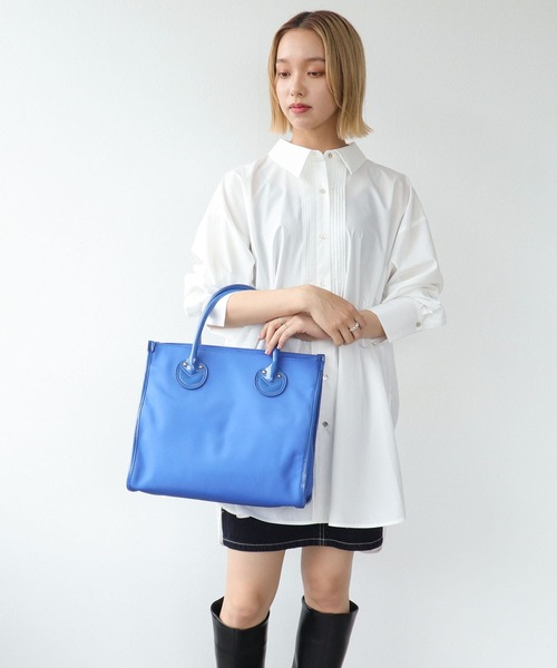 Three Four Time（ｽﾘｰﾌｫｰﾀｲﾑ）の「撥水加工スクエアトート（トートバッグ・レディース・レッド/ブラック/ブルー・FREE）」の7枚目の写真