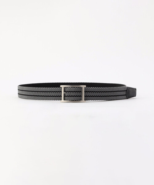 COMME CA ISM（コムサイズム）の「【リバーシブル】ゴムメッシュ ベルト（ベルト・メンズ・ブラック系その他/チャコール/ネイビー・FREE）」の2枚目の写真
