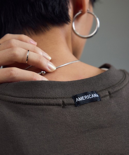 AMERICANA（アメリカーナ）の「【Americana（アメリカーナ） for SALON】別注ロゴTシャツ（Tシャツ/カットソー・レディース・オフホワイト/ブラウン系その他/ベージュ系その他2・FREE）」の15枚目の写真