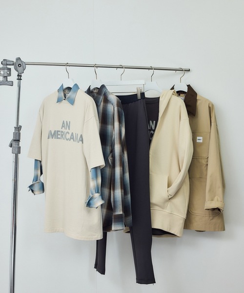 AMERICANA（アメリカーナ）の「【Americana（アメリカーナ） for SALON】別注ロゴTシャツ（Tシャツ/カットソー・レディース・オフホワイト/ブラウン系その他/ベージュ系その他2・FREE）」の20枚目の写真