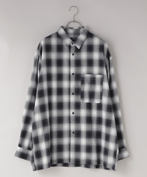 LOWRYS FARM（ローリーズファーム）の「【LFM(U)】ビエラチェックシャツ　 591777（シャツ/ブラウス・メンズ・ブルー/グリーン/ライトブルー/ブラック・LARGE/MEDIUM）」の11枚目の写真