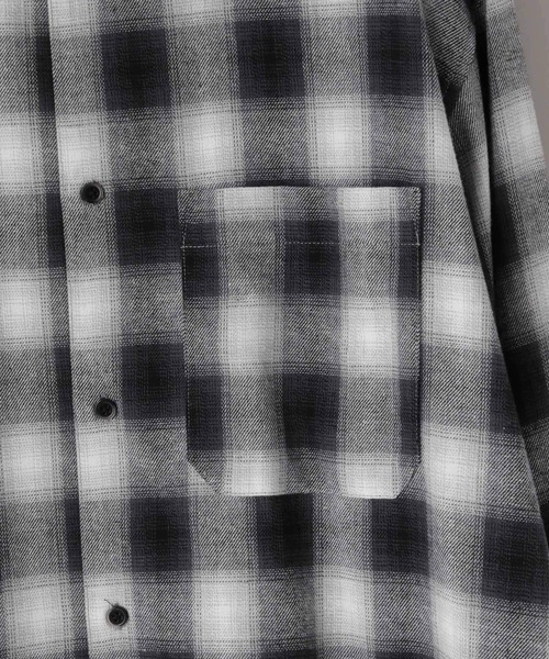 LOWRYS FARM（ローリーズファーム）の「【LFM(U)】ビエラチェックシャツ　 591777（シャツ/ブラウス・メンズ・ブルー/グリーン/ライトブルー/ブラック・LARGE/MEDIUM）」の14枚目の写真