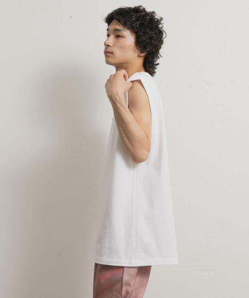 THE GOODLAND MARKET(ザグッドランドマーケット)の「『別注』That’s×TGM The Nosleeve TGM(タンクトップ・メンズ・ホワイト/ブラック・MEDIUM/LARGE)」の15枚目の写真