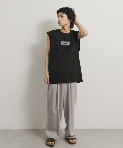 THE GOODLAND MARKET(ザグッドランドマーケット)の「『別注』That’s×TGM The Nosleeve TGM(タンクトップ・メンズ・ホワイト/ブラック・MEDIUM/LARGE)」の6枚目の写真