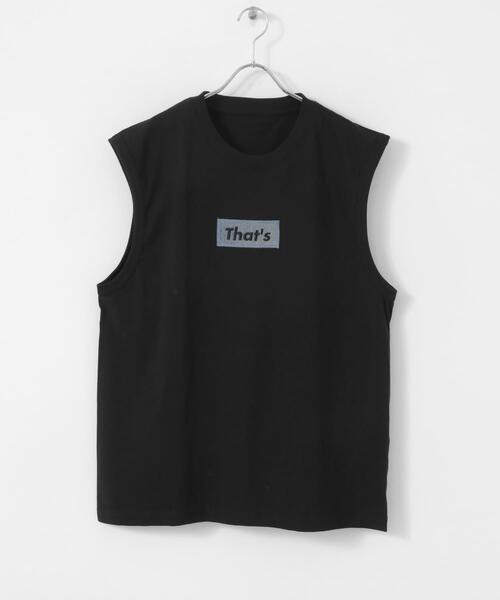 THE GOODLAND MARKET(ザグッドランドマーケット)の「『別注』That’s×TGM The Nosleeve TGM(タンクトップ・メンズ・ホワイト/ブラック・MEDIUM/LARGE)」の5枚目の写真