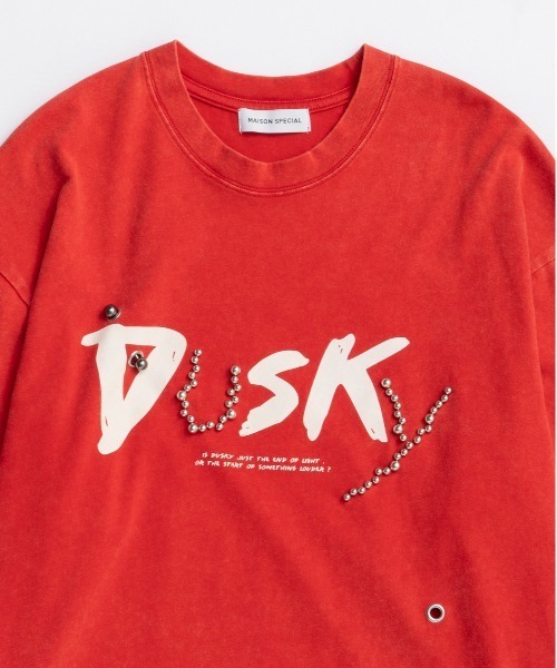 tシャツ 「25AW PRE-ORDER」DUSKY T-shirt/DUSKY Tシャツ「MAISON SPECIAL/メゾンスペシャル」 レディー 25AW PRE-ORDER】DUSKY T-shirt/DUSKY Tシャツ【MAISON SPECIAL