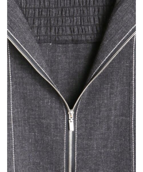 CALNAMUR(カルナムール)の「クロップドジャケット&ミニワンピースセット(ワンピース・レディース・グレー/ブルー・FREE)」の10枚目の写真