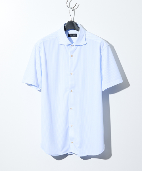 ABAHOUSE(アバハウス)の「ハイストレッチ バックストライプ半袖シャツ【FLEX SHIRTS】(シャツ/ブラウス・メンズ・グレー/ブルー/ネイビー・44/46/48/50)」の3枚目の写真
