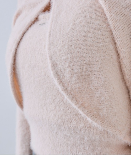 OLIVE des OLIVE（オリーブデオリーブ）の「ふわふわボレロ（カーディガン/ボレロ・レディース・ブラック/オフホワイト/サックスブルー/ピンク・FREE）」の20枚目の写真