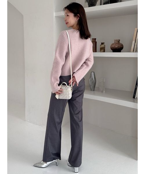 FRAY I.D（フレイアイディー）の「【00サイズ】セミフレアーパンツ（その他パンツ・レディース・ベージュ/グレー/ブラック・0/1/00）」の8枚目の写真