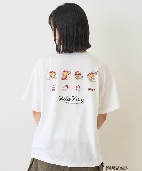 ハローキティ】日焼け接触冷感Tシャツ（Tシャツ/カットソー