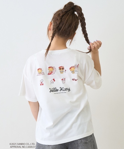 セール】【ハローキティ】日焼け接触冷感Tシャツ（Tシャツ/カットソー