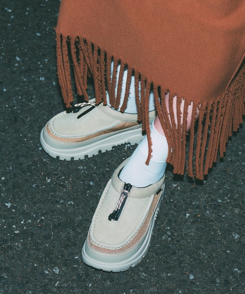 SHAKA（シャカ）の「SHAKA ZIP MOCCASIN MULE EX ジップ モカシン