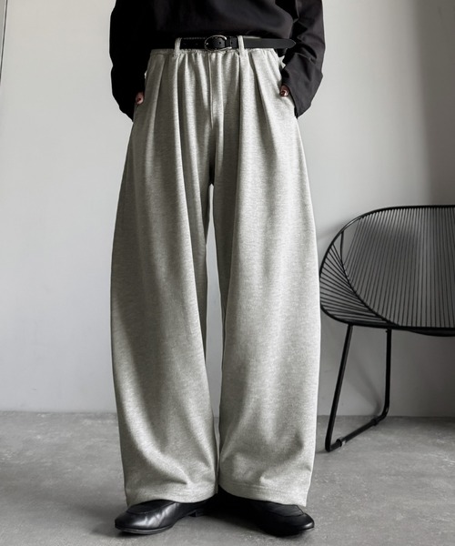 セール】「まるでスラックス！」ベルトループ付き2タックカーブ