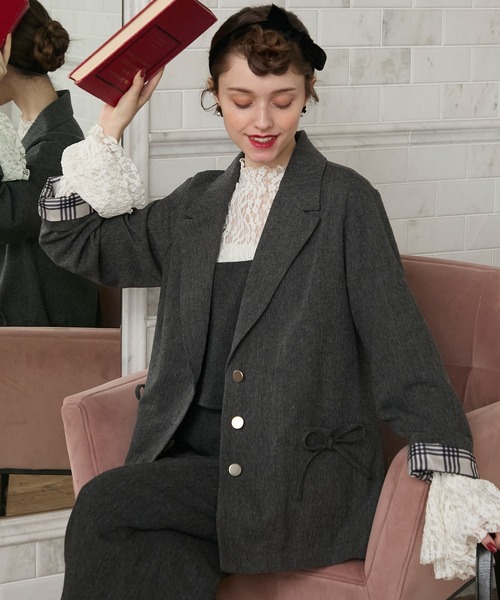 セール】【BONLECILL noir】＜セットアップ対応＞ダブルリボンオーバー