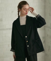 【完売品】Nalm. リボン　テーラードジャケット黒 完売品】Nalm. リボン テーラードジャケット黒