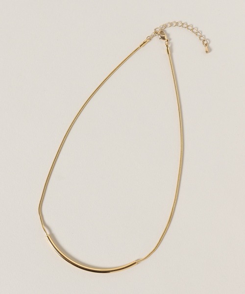 A part by（アパートバイ）の「カーブモチーフネックレス（ネックレス・レディース・GOLD/Silver・FREE）」の3枚目の写真