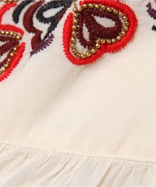 navasana（ナバアサナ）の「navasanaテリーボイルチェーン刺繍ワンピース/712-NOB-N152-OP059（ワンピース・レディース・アイボリー/ブラック・FREE）」の12枚目の写真