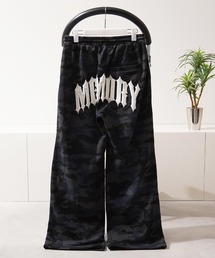 【MEMORY】ウォッシュ スプレー加工 ワイドスウェットパンツ / Wash Spray Finish Wide Sweatpants