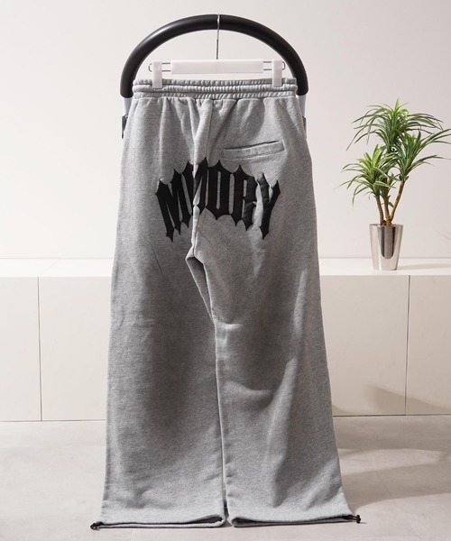 MEMORY】ウォッシュ スプレー加工 ワイドスウェットパンツ / Wash