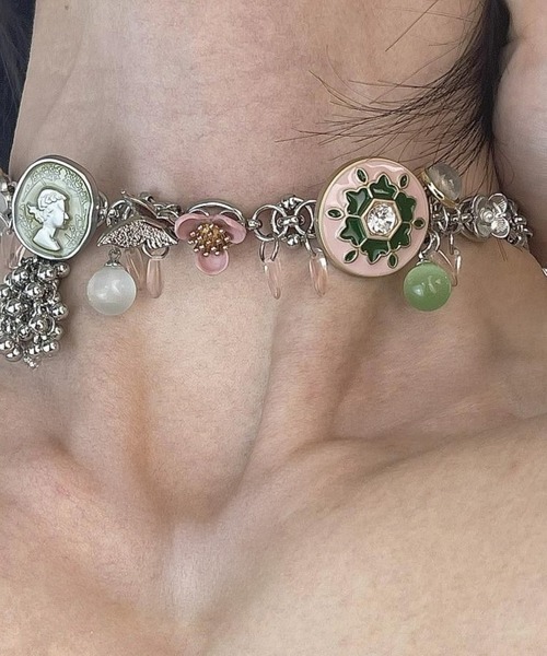 ヴィンテージ　ネックレス　made in France ビンテージ風 ネックレス / Vintage-style necklace（ネックレス