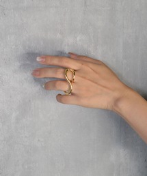 【earyear】Waveform Double Finger Ring