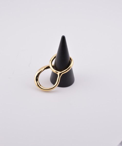 BROTHERHOOD(ブラザーフッド)の「【earyear】Waveform Double Finger Ring(リング・レディース・ゴールド/シルバー・FREE)」の12枚目の写真