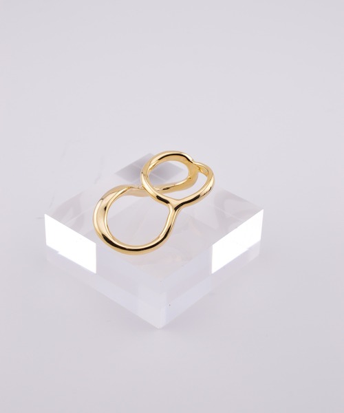 BROTHERHOOD(ブラザーフッド)の「【earyear】Waveform Double Finger Ring(リング・レディース・ゴールド/シルバー・FREE)」の14枚目の写真