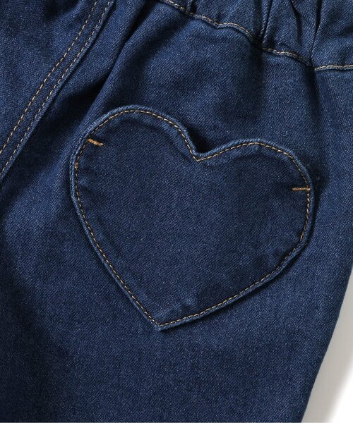 apres les cours（アプレレクール）の「【スリット】裾パール・ラインストーン フレアきゅんパンツ_ジュニア対応（デニムパンツ・キッズ・ブラック/ブルー・90/100/110/120/130/140）」の12枚目の写真